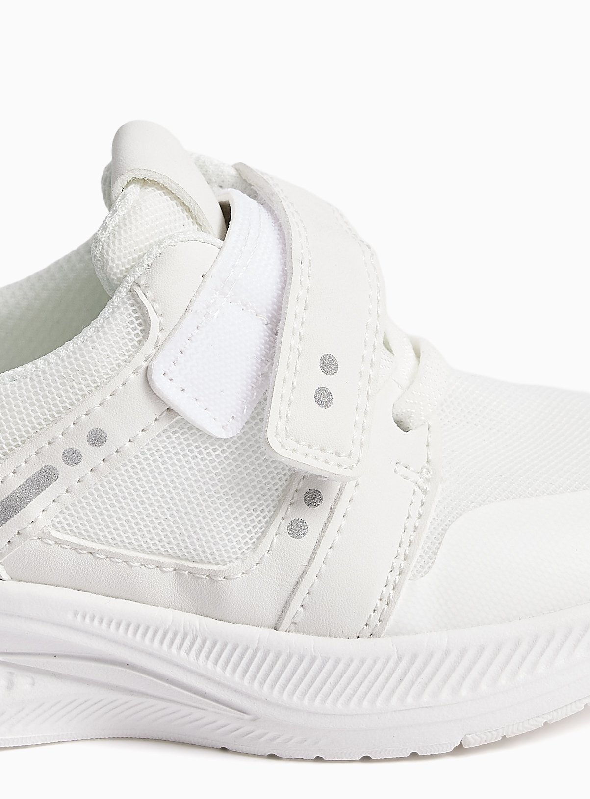 White Sports Style Trainers 9 Infant - Image 4 thumbnail