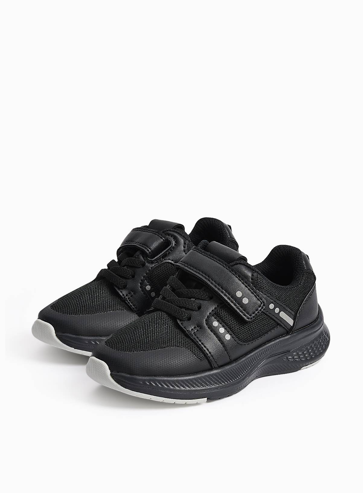 Black Dual Fit Sports Style Trainers 3 - Image 1