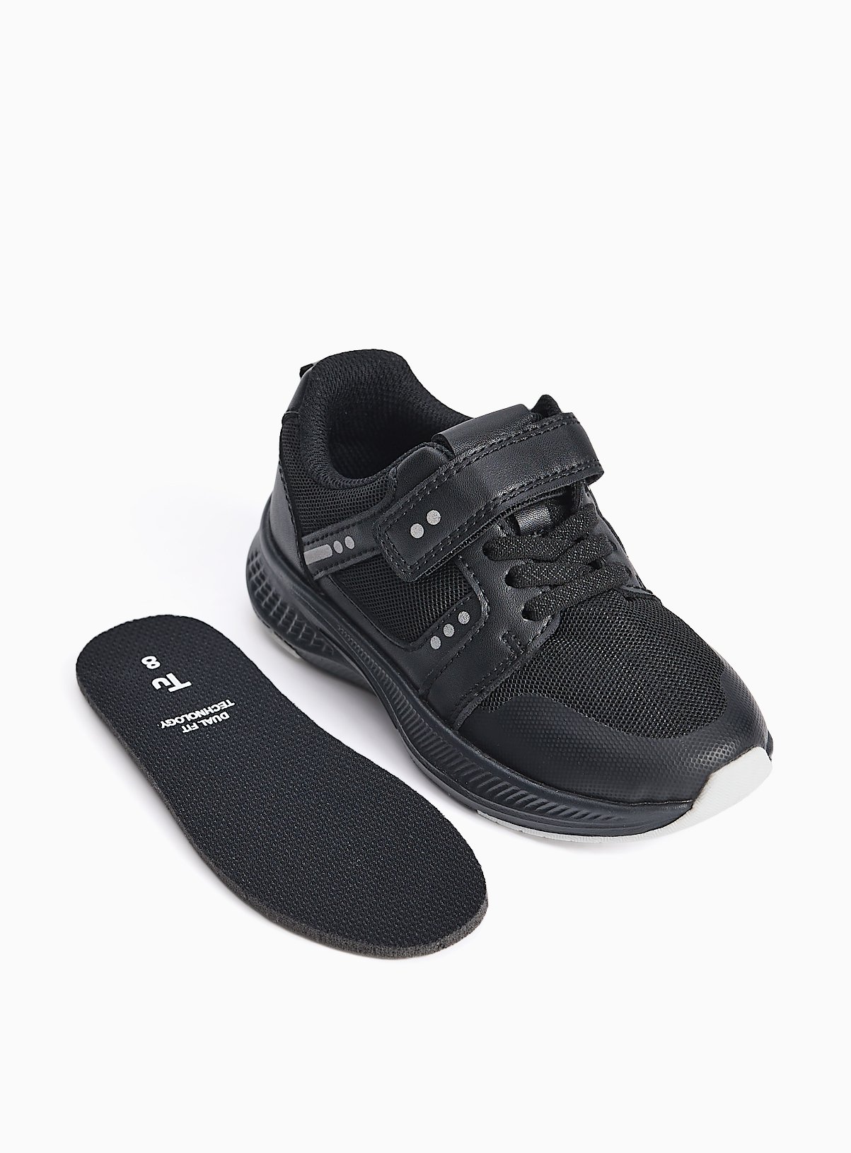 Black Dual Fit Sports Style Trainers 3 - Image 3 thumbnail