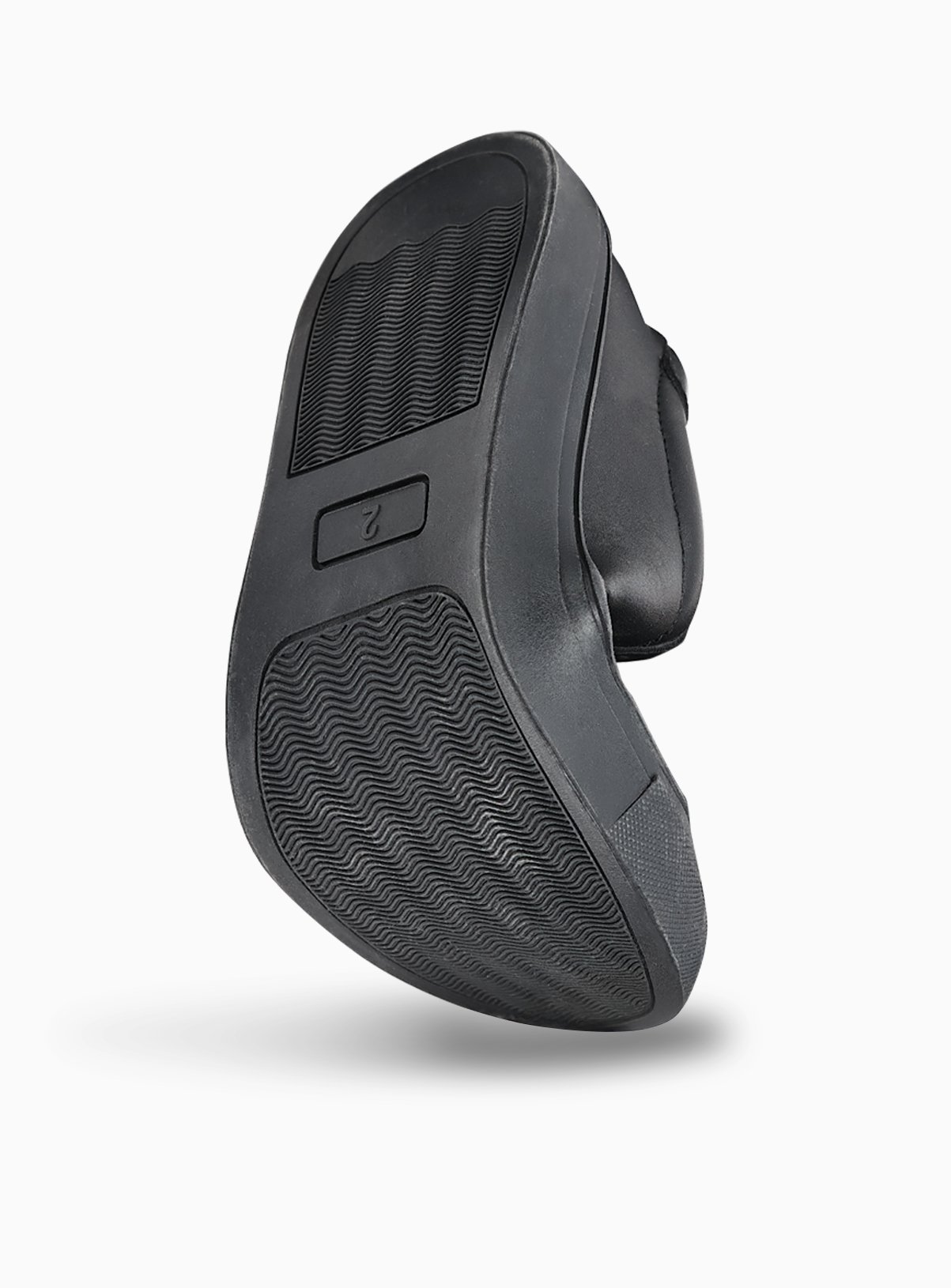 Black PU Cupsole Dual Fit Trainers 8 Infant - Image 3 thumbnail