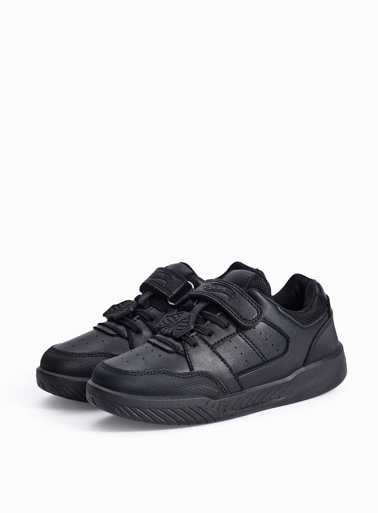 Black Hot Wheels School Shoes 11 Infant - Image 1