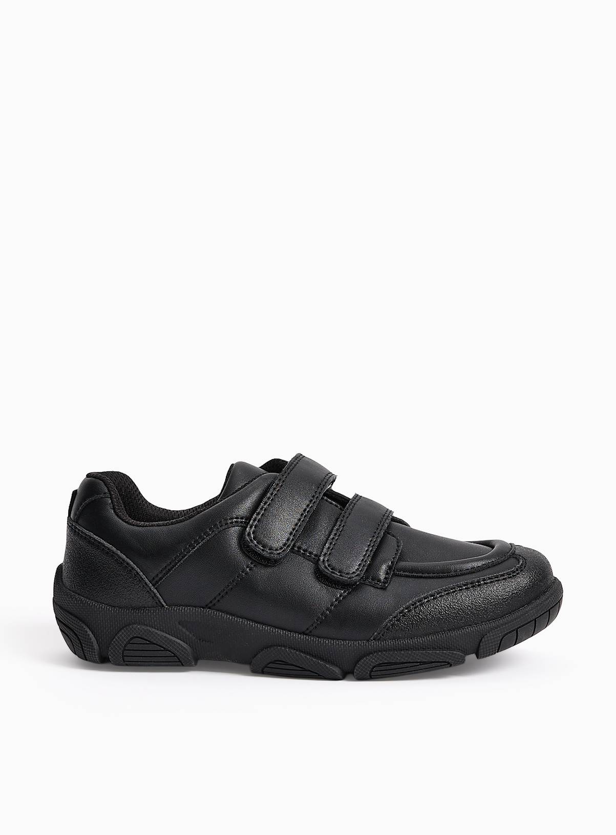 Black Twin Strap School Shoes 11 Infant - Image 3