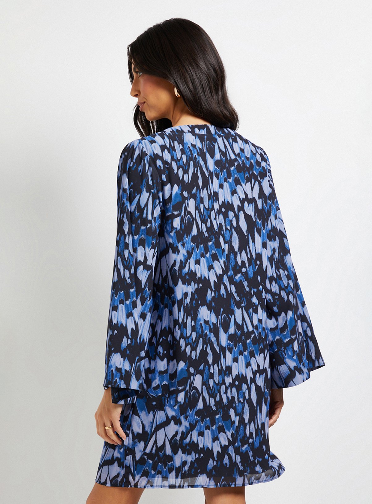 WALLIS Butterfly Zip Shift Dress 16 - Image 3 thumbnail