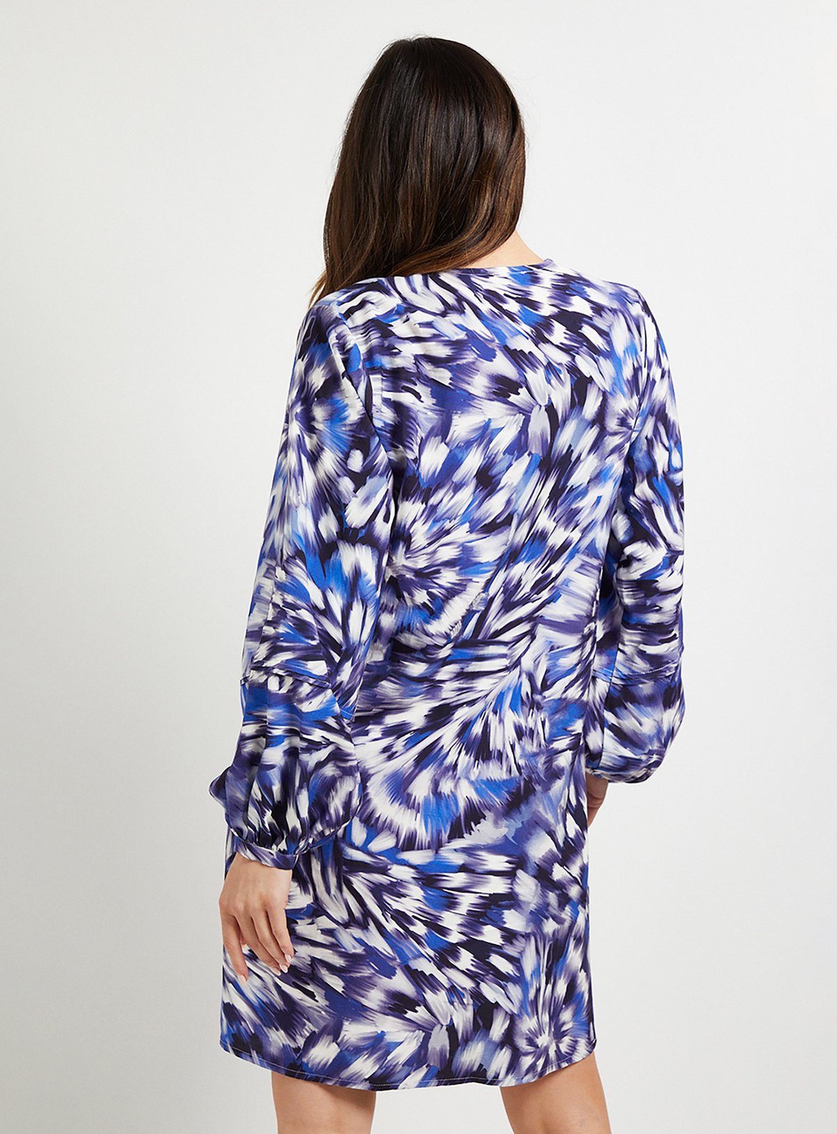 WALLIS Viscose Seam Detail Collarless Shift Dress 22 - Image 3 thumbnail