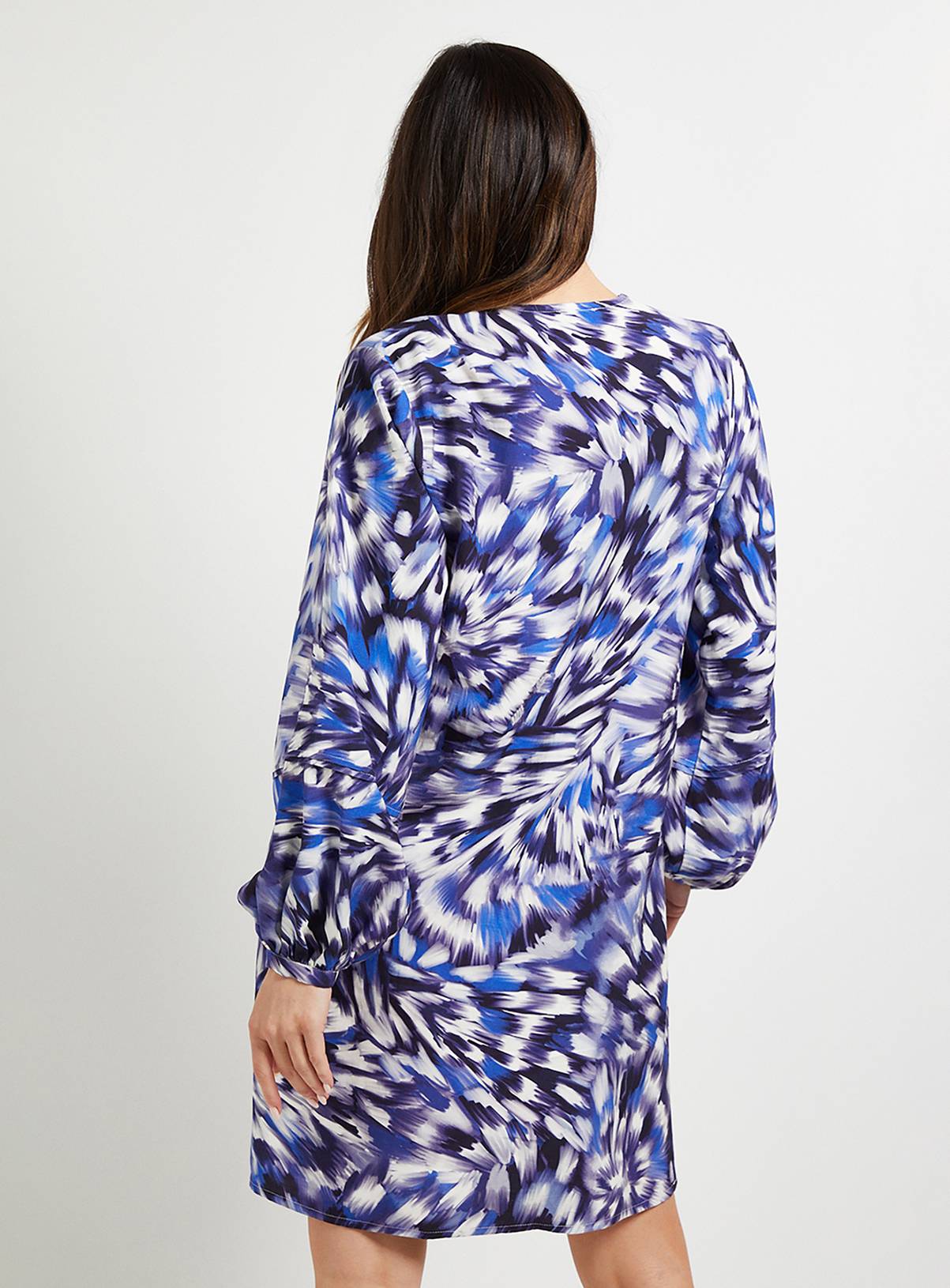 WALLIS Viscose Seam Detail Collarless Shift Dress 22 - Image 3