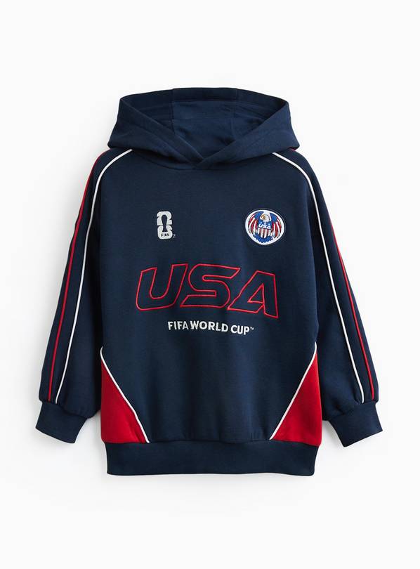 Navy Official FIFA USA Graphic Hoodie 6 years
