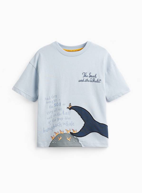 Blue Julia Donaldson The Snail & The Whale Graphic T-Shirt 6-7 years