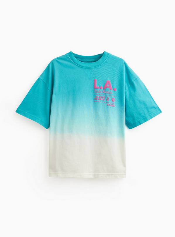 Blue L.A. Graphic Ombre T-Shirt 11 years