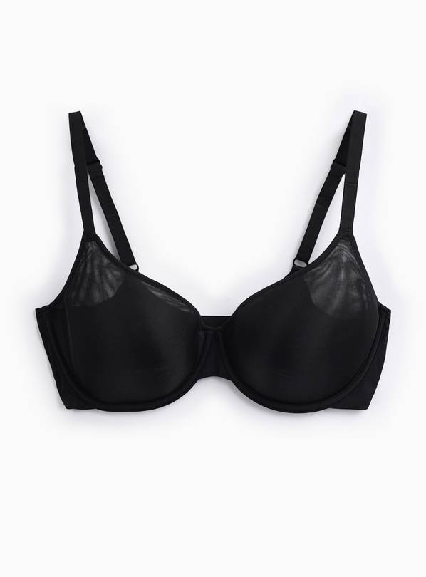 Flexform™ Black Wired Plunge Spacer Bra 38C