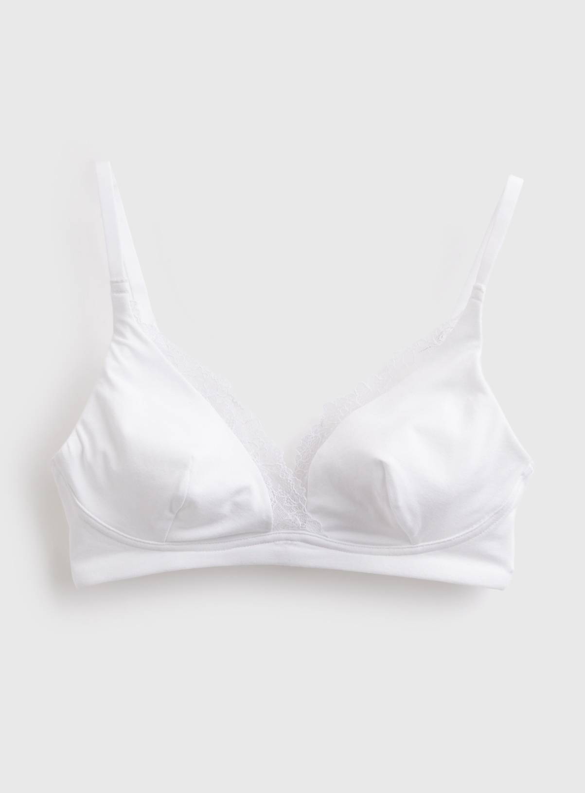 White Cottonform™ Modal Lace Bralette 14 - Image 2