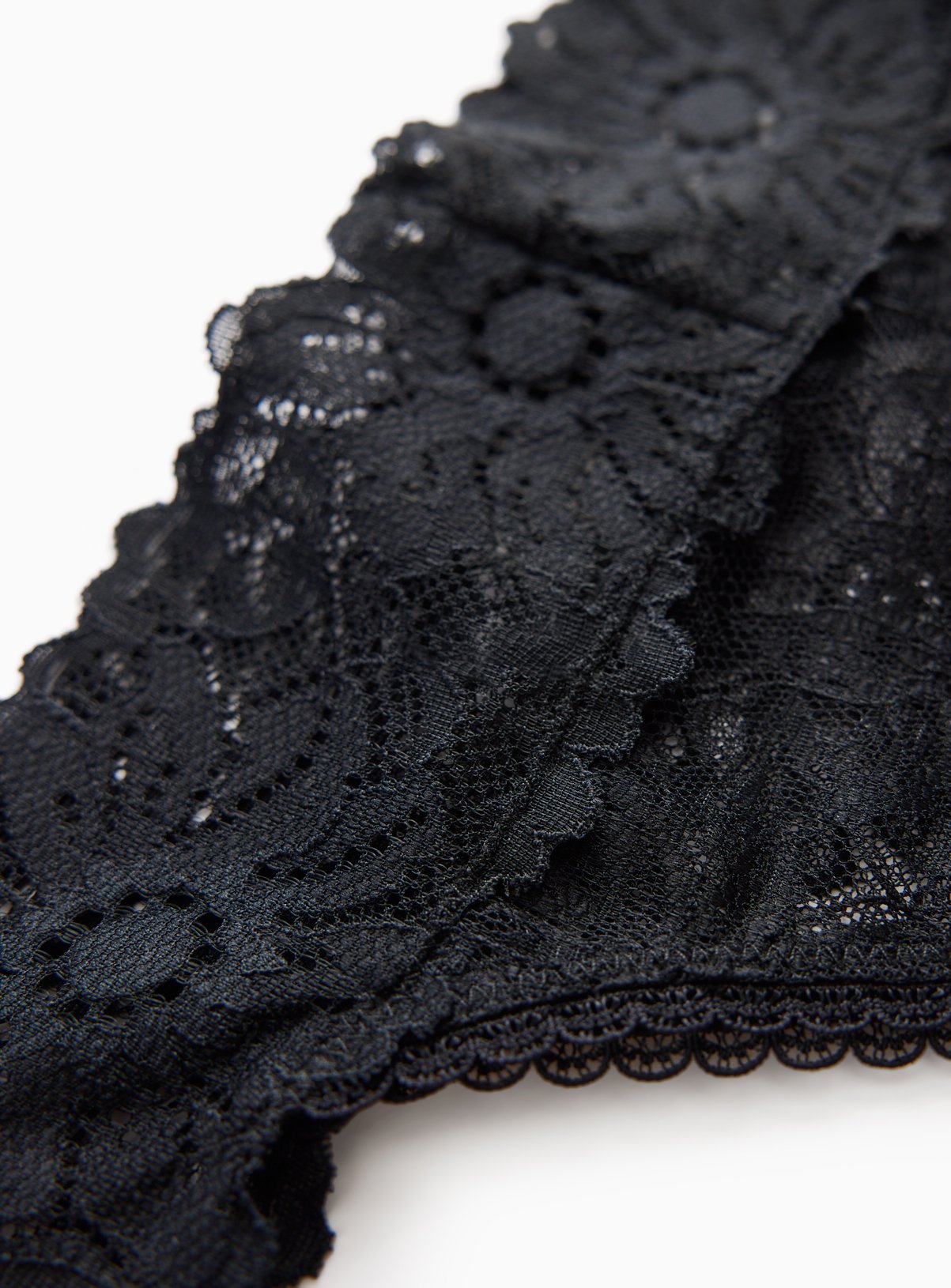Black Halanka Lace Brazilian Knickers 2 Pack 16 - Image 3 thumbnail