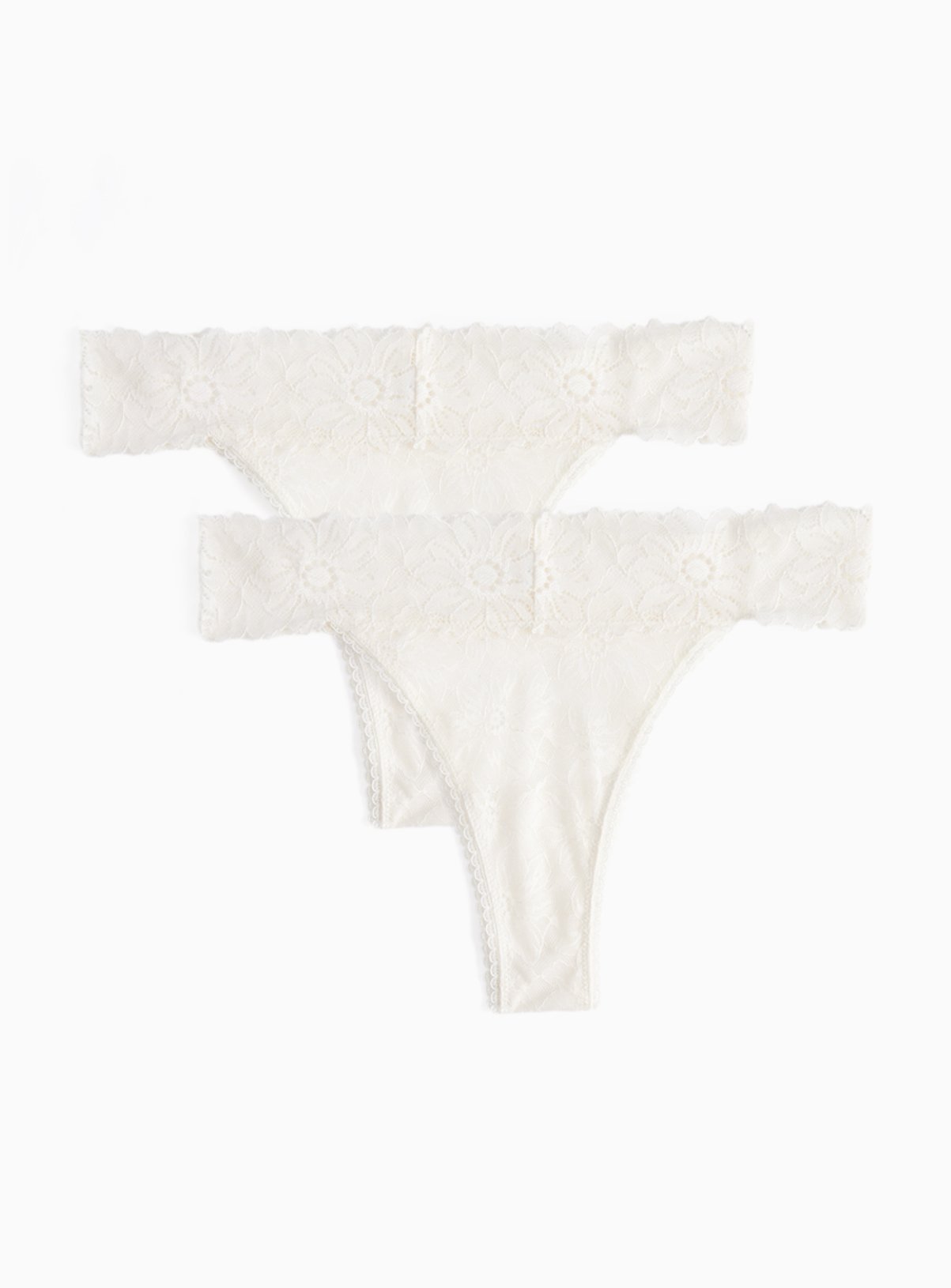 Ivory Halanka Lace Brazilian Knickers 2 Pack 18 - Image 1 thumbnail