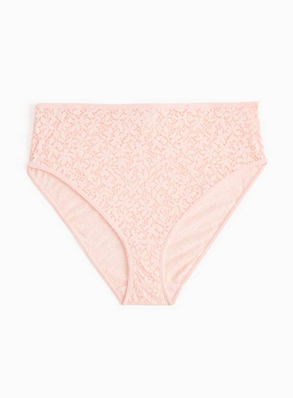 Pink Creora Lace High Waist Knickers 22