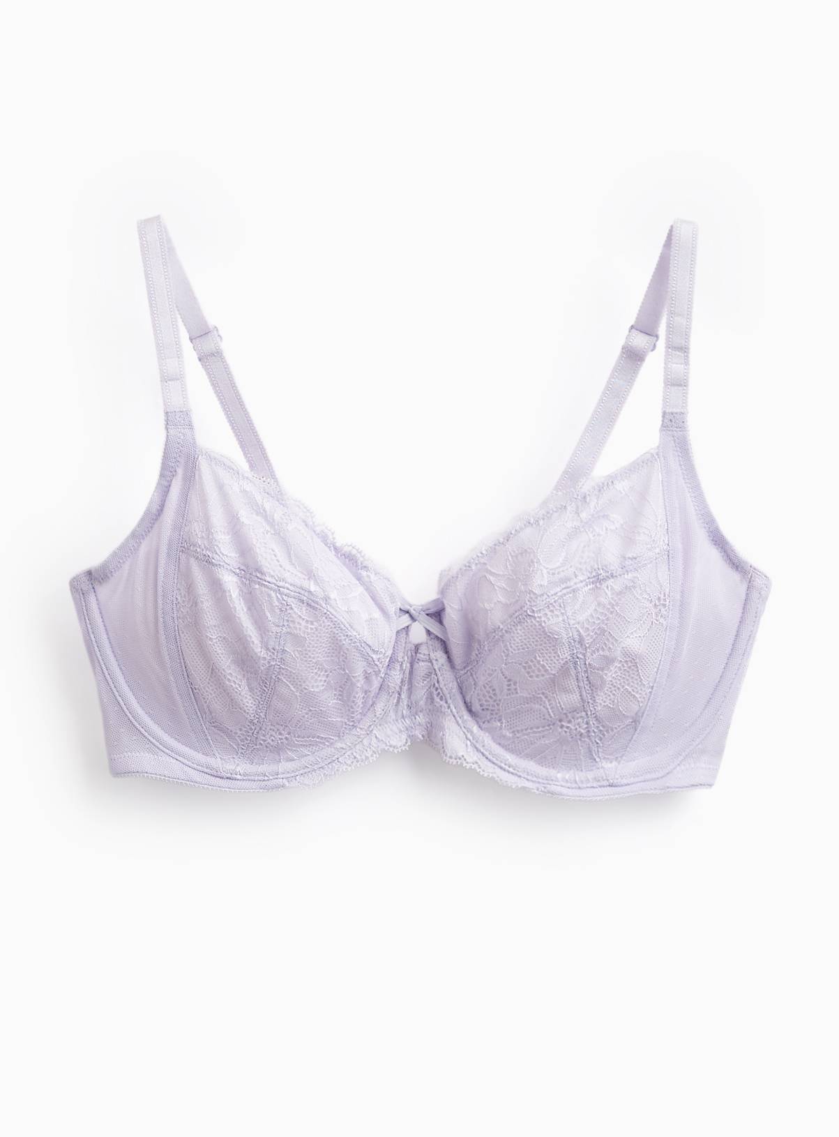 DD+ Lilac Fleur Lace Full Cup Bra 42G - Image 3