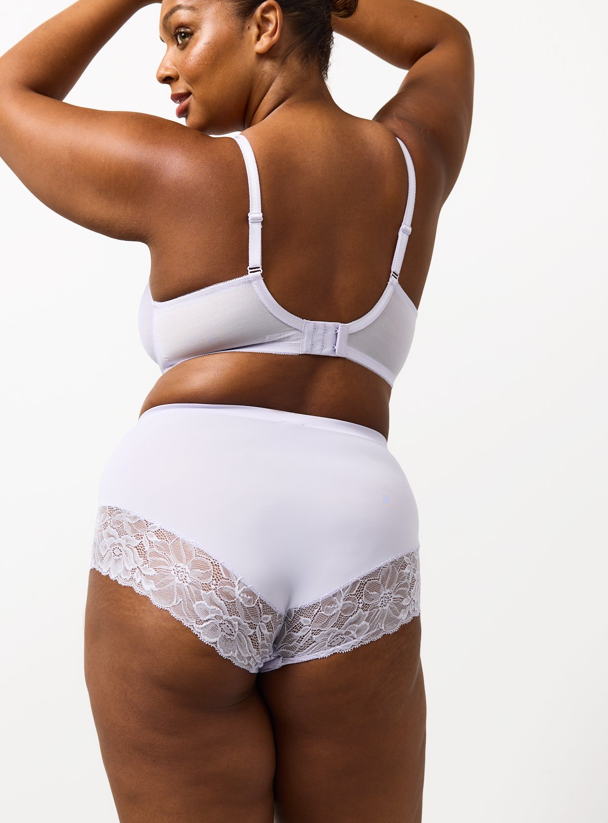 DD+ Lilac Fleur Lace Full Cup Bra 42G - Image 5 thumbnail
