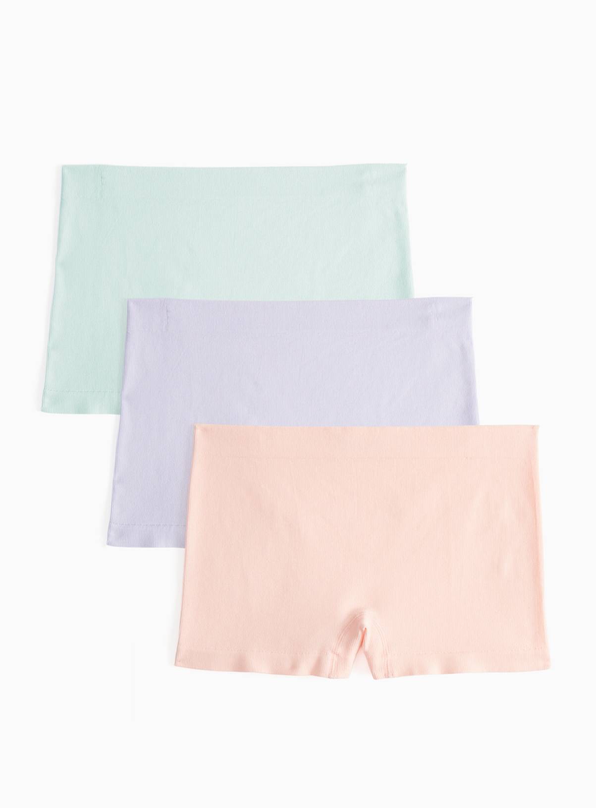 Seamless Ribbed Short Knickers 3 Pack L - Image 1