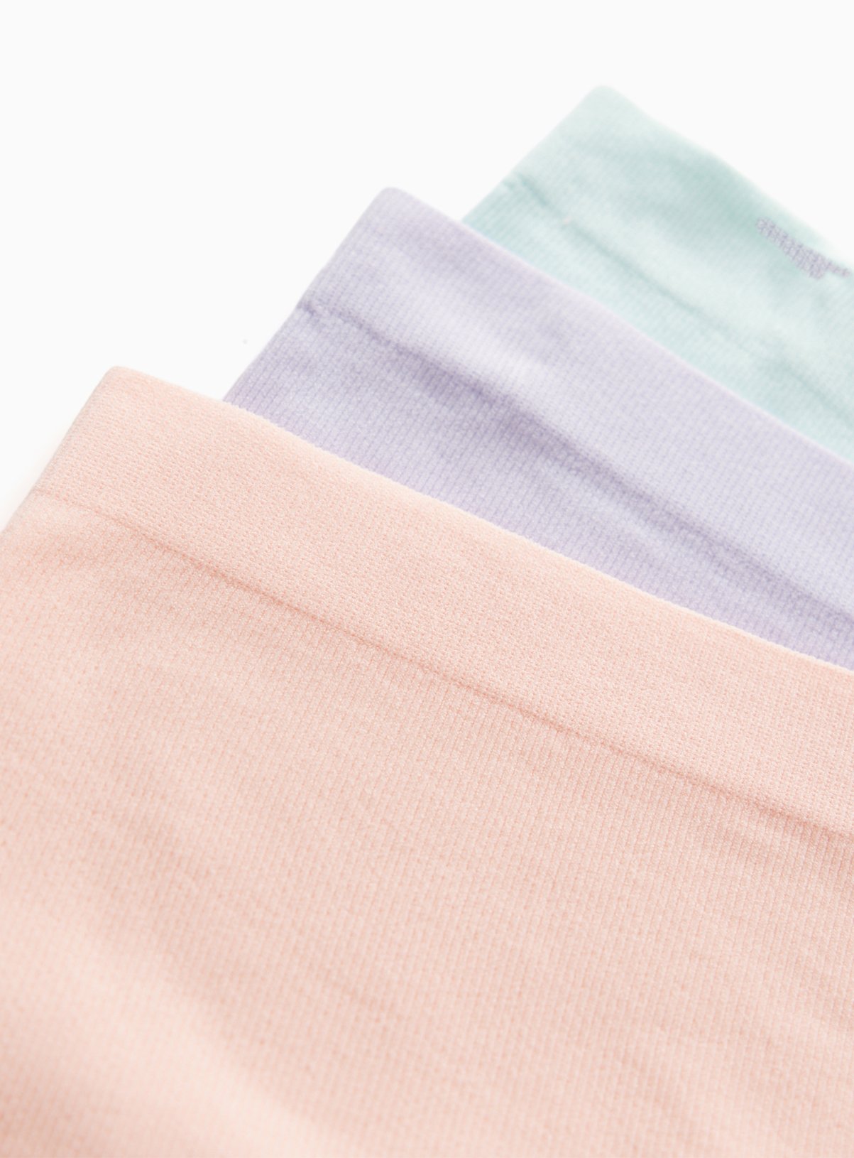 Seamless Ribbed Short Knickers 3 Pack L - Image 3 thumbnail