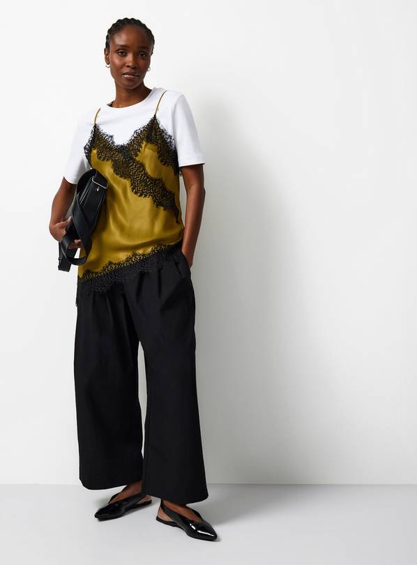 Green Satin Camisole Top 14