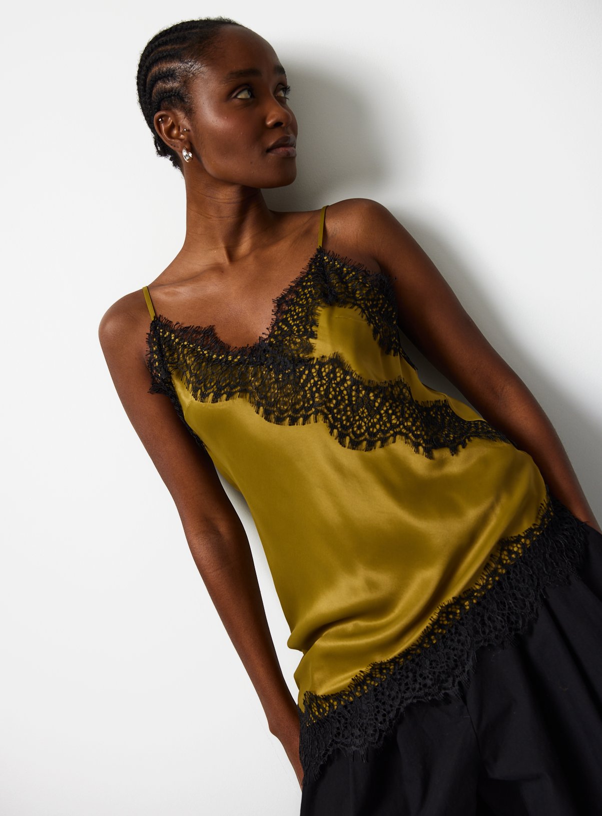 Buy Green Satin Camisole Top 6 | Camisoles and vests | Argos