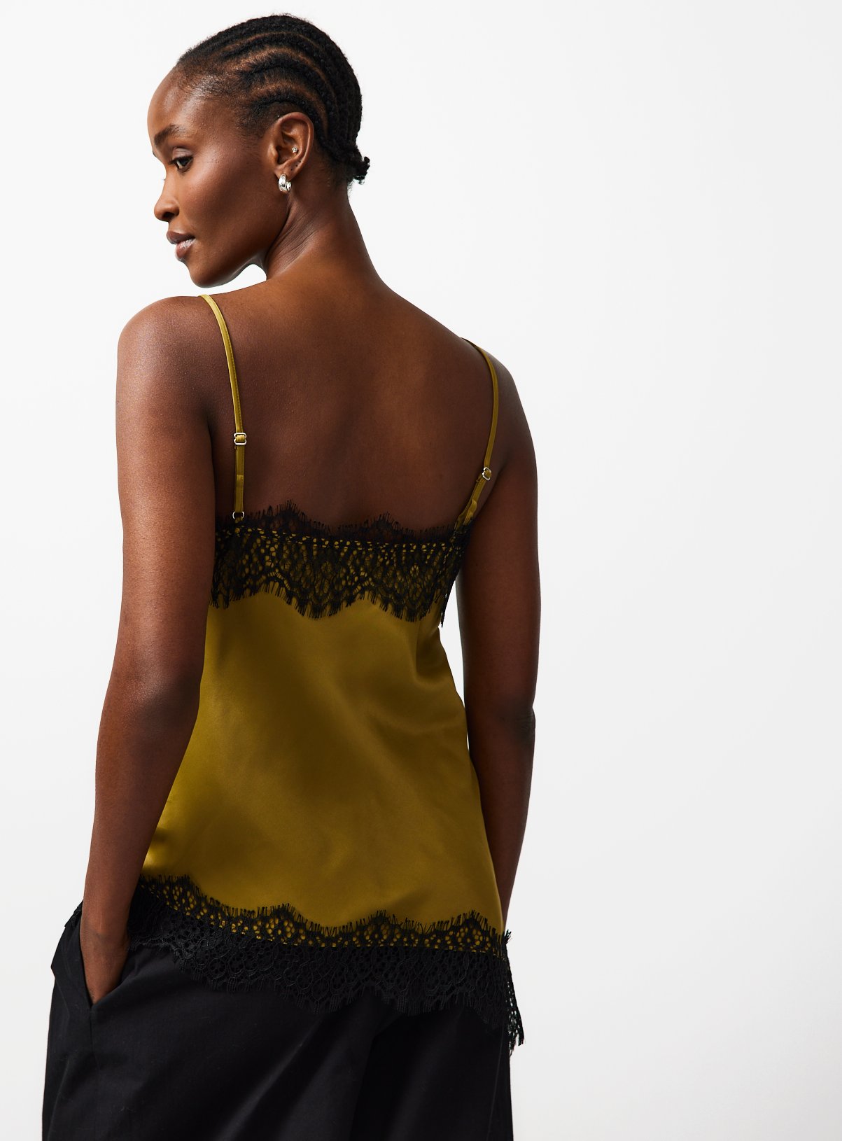Green Satin Camisole Top 8 - Image 4 thumbnail