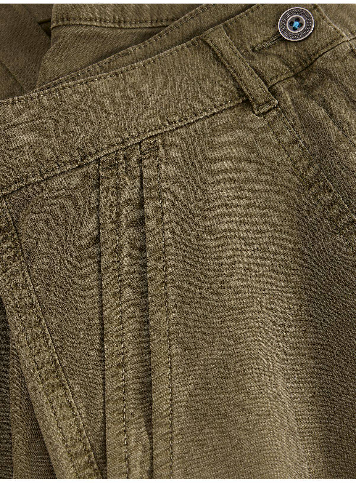 WHITE STUFF Twister Chino Trouser With Linen Khaki 14 - Image 6