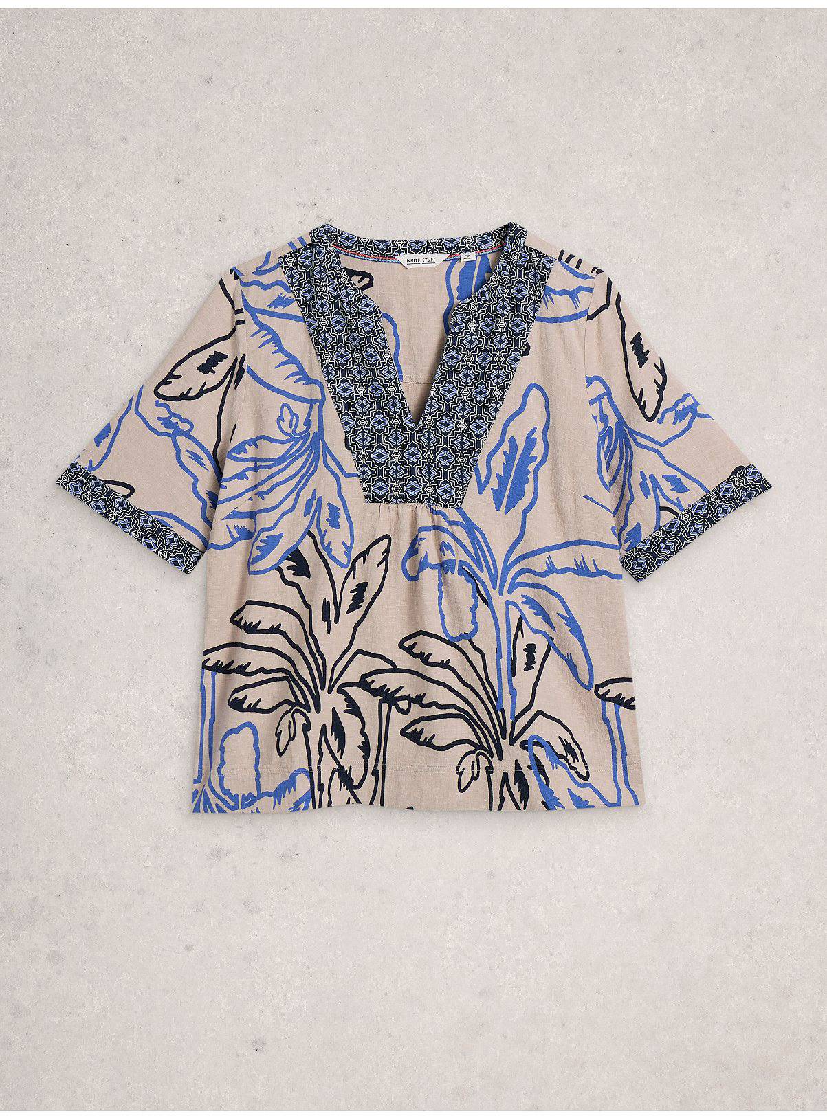 WHITE STUFF Ash Linen Blend Top 14 - Image 5