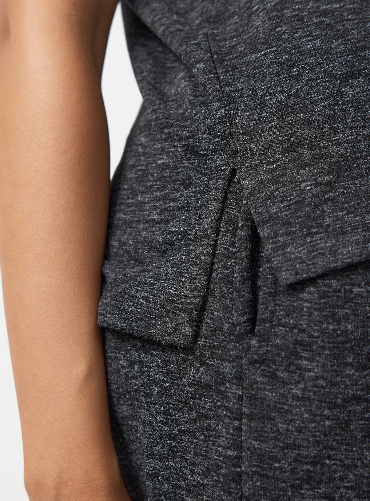 Charcoal Short Sleeve Co-ord Top XS - Image 3