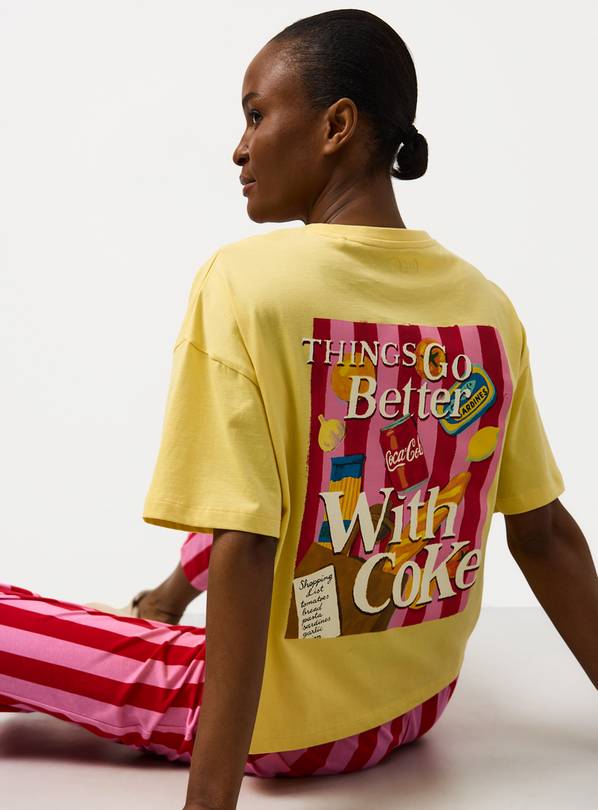 Coca Cola Graphic Jersey Pyjamas XL