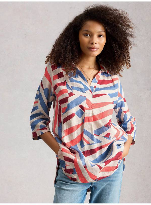 WHITE STUFF Bianca Linen Tunic 12
