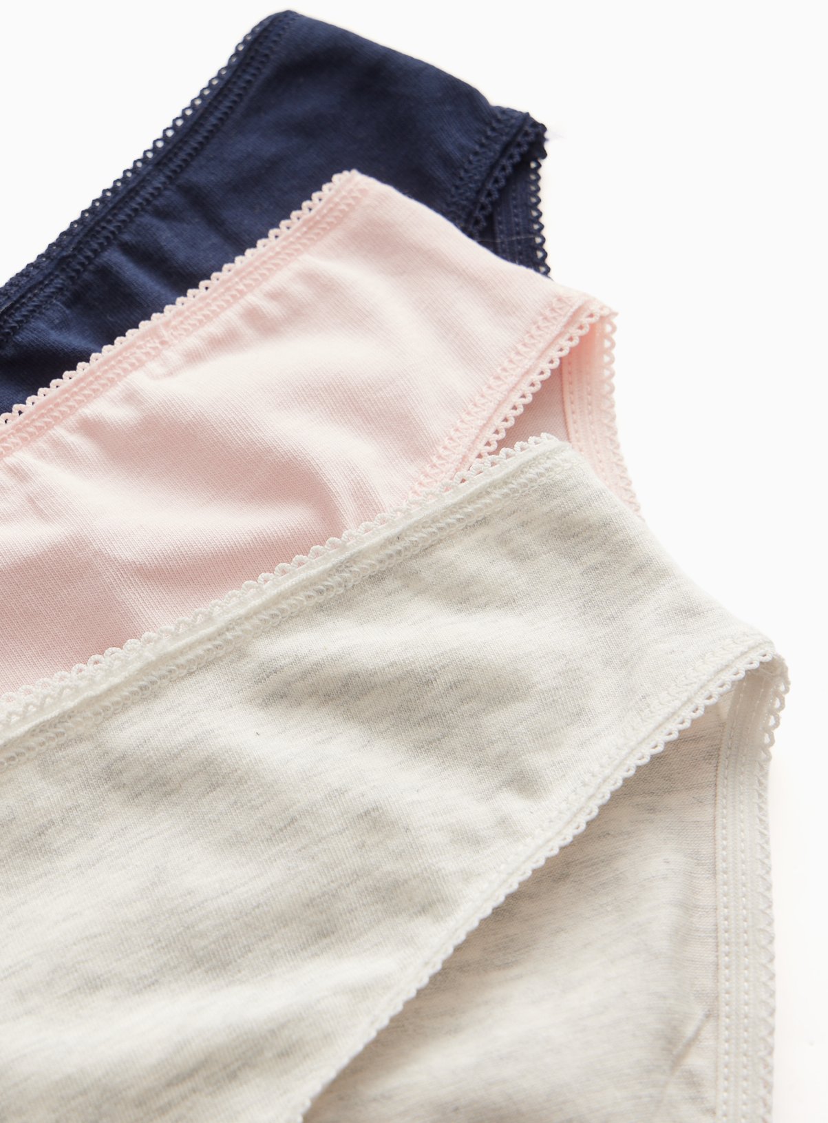 Navy & Pink High Leg Knickers 5 Pack 8 - Image 3 thumbnail