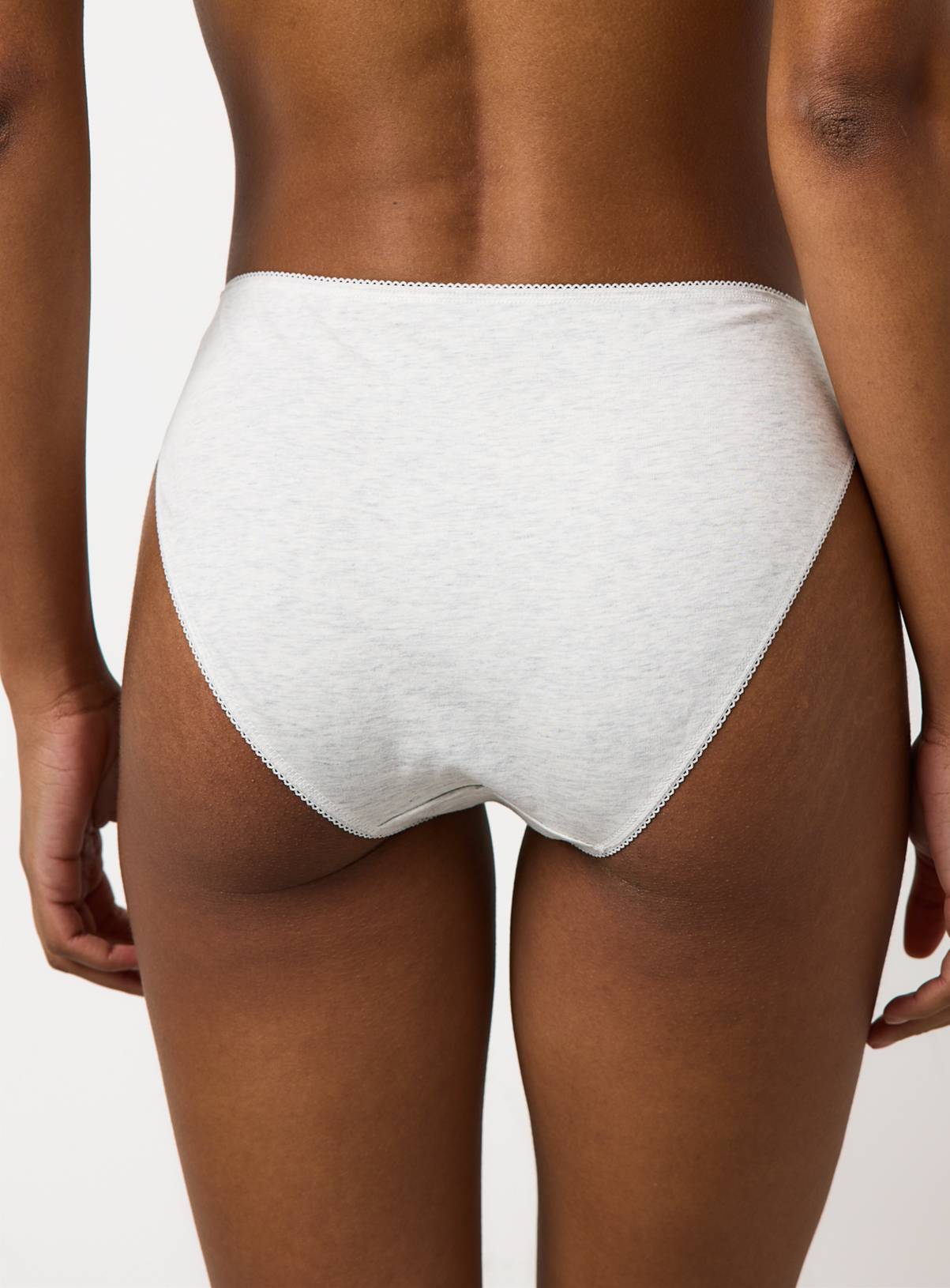 Navy & Pink High Leg Knickers 5 Pack 8 - Image 4