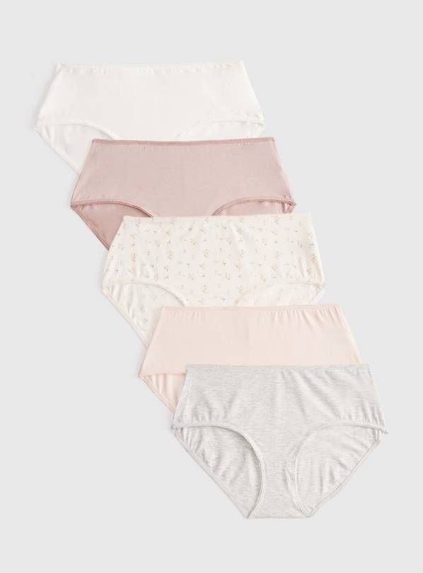 Floral Print Midi Knickers 5 Pack 12