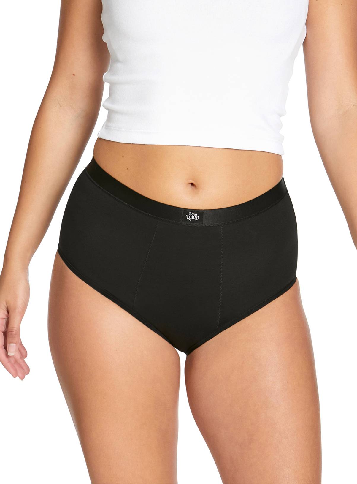LOVE LUNA Ladies 2 Pair Pack Super Period Full Briefs 14-16 - Image 2