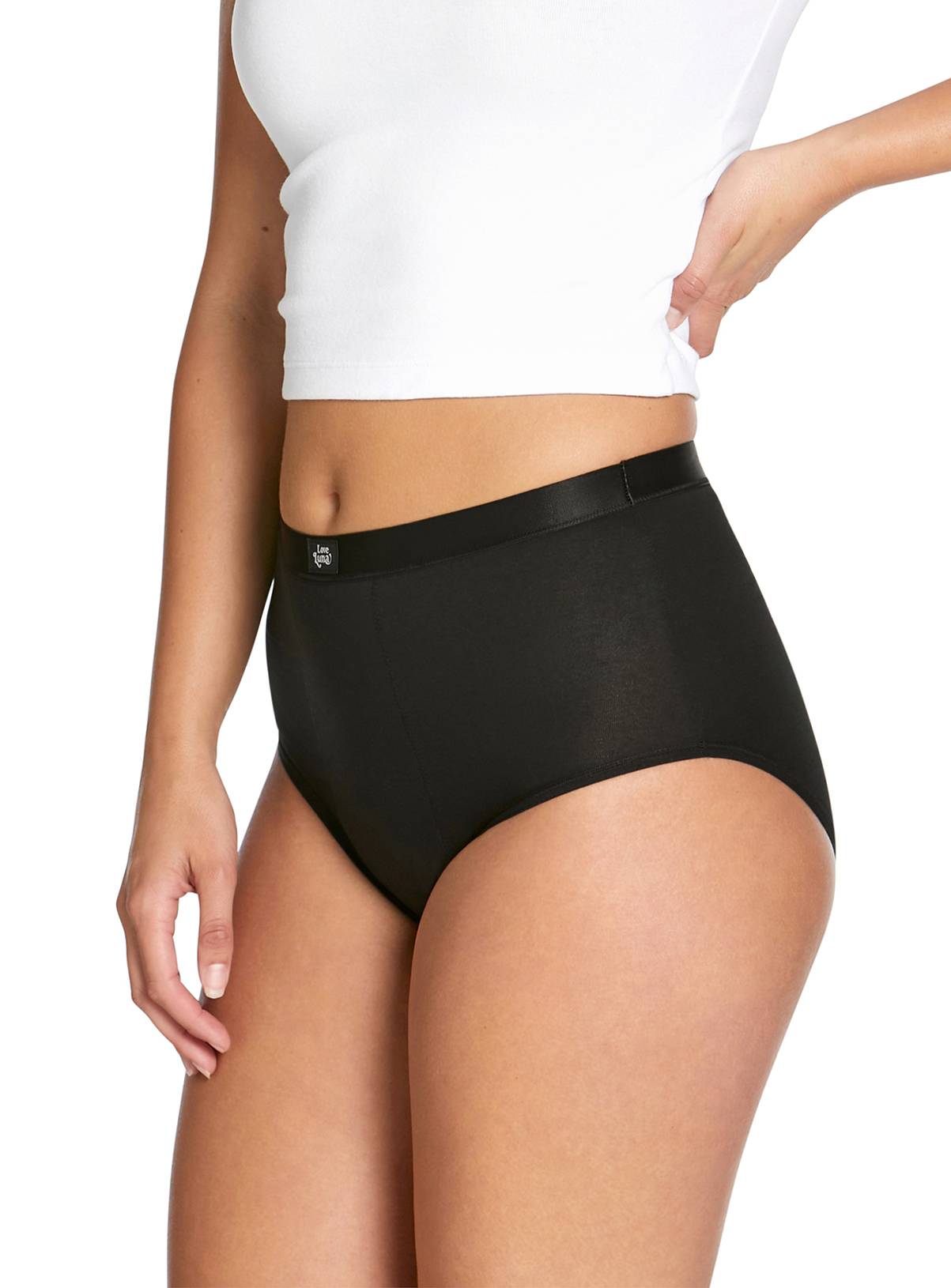 LOVE LUNA Ladies 2 Pair Pack Super Period Full Briefs 14-16 - Image 3