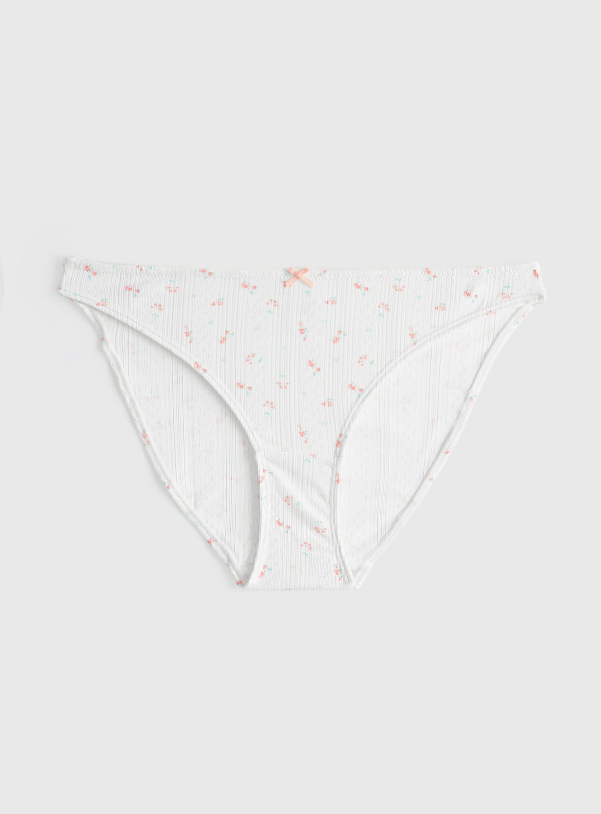 Cream Ditsy Floral Print Bikini Style Knickers 8 - Image 2 thumbnail