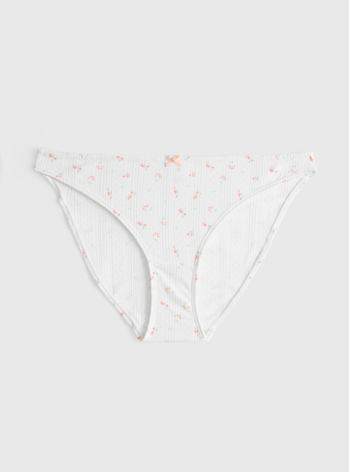 Cream Ditsy Floral Print Bikini Style Knickers 8 - Image 2