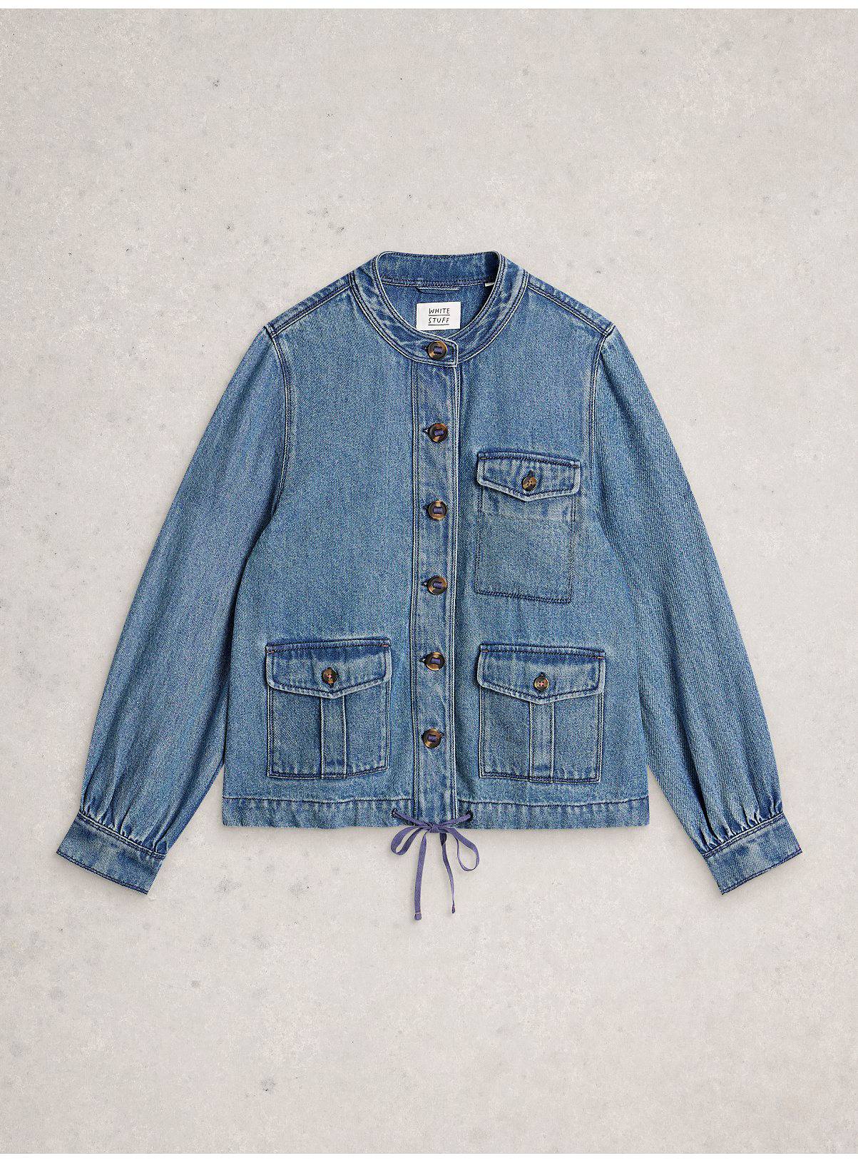 WHITE STUFF Demi Utility Denim Jacket 14 - Image 5