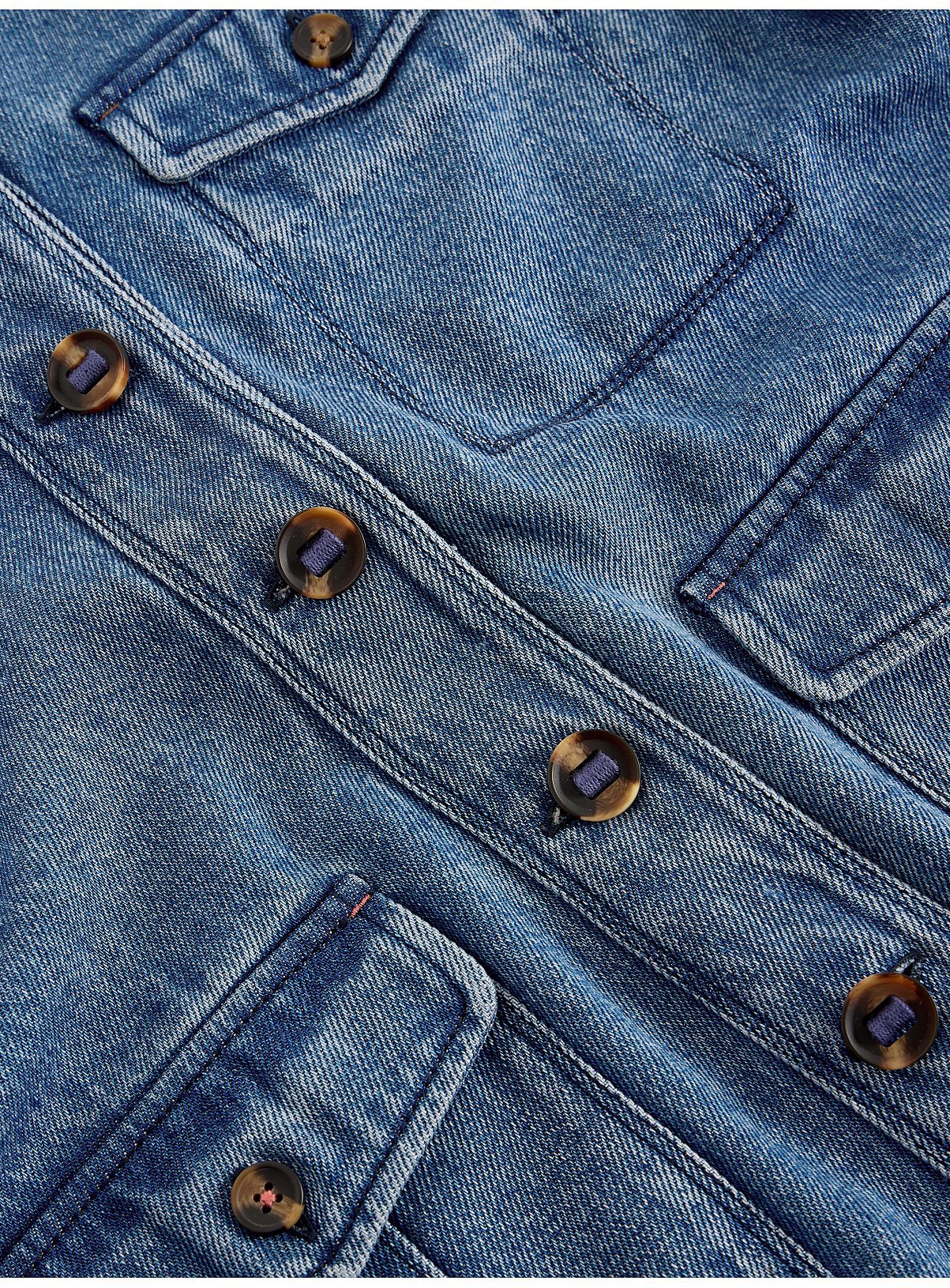 WHITE STUFF Demi Utility Denim Jacket 14 - Image 6 thumbnail
