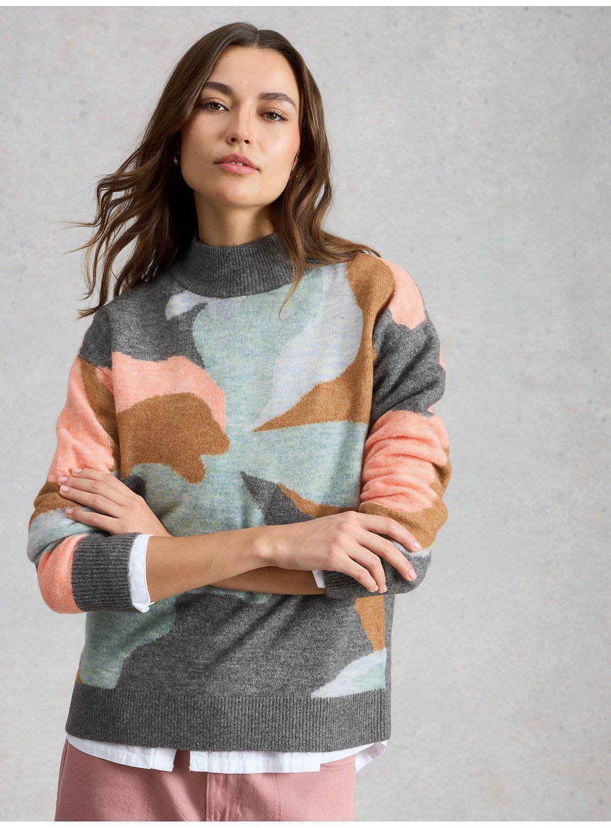 WHITE STUFF Aria Abstract Jumper 8 - Image 1