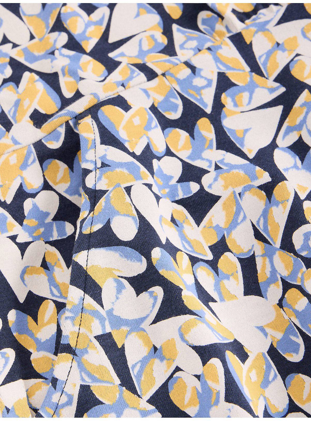 WHITE STUFF Olivia Jersey Dress Blue Heart Print 18 - Image 6