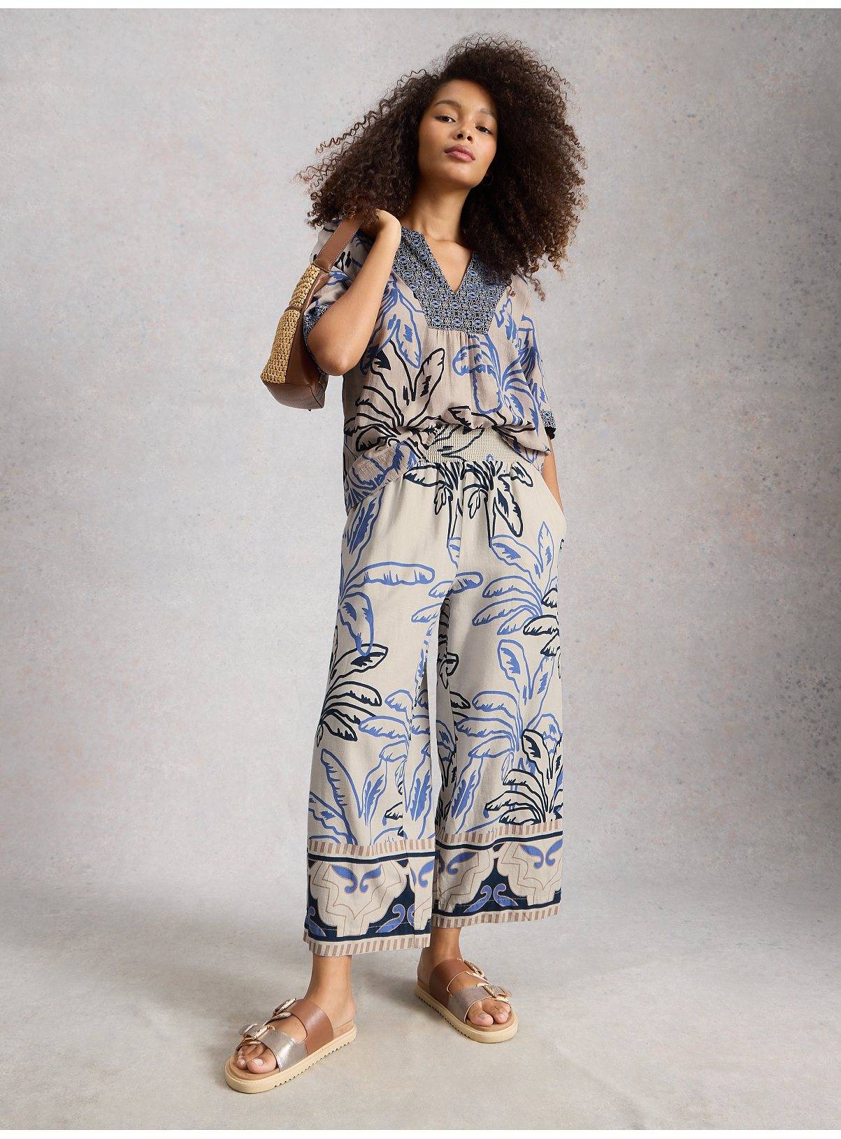 WHITE STUFF Shelly Linen Blend Culotte 8 - Image 2