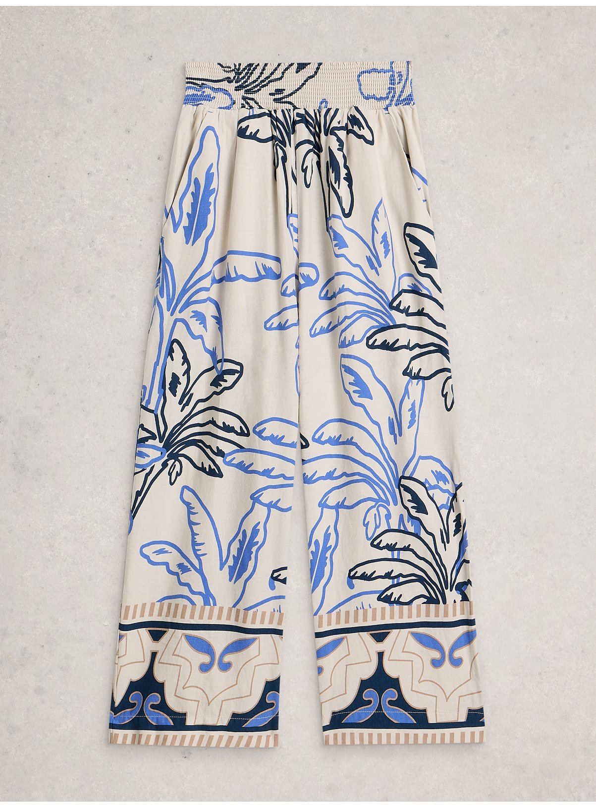 WHITE STUFF Shelly Linen Blend Culotte 8 - Image 5 thumbnail