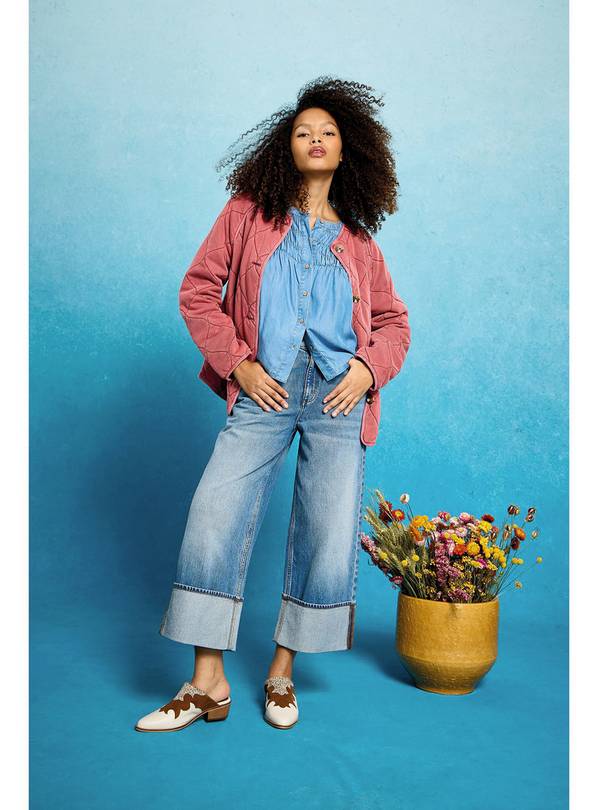 WHITE STUFF Tammie Chambray Shirt 14