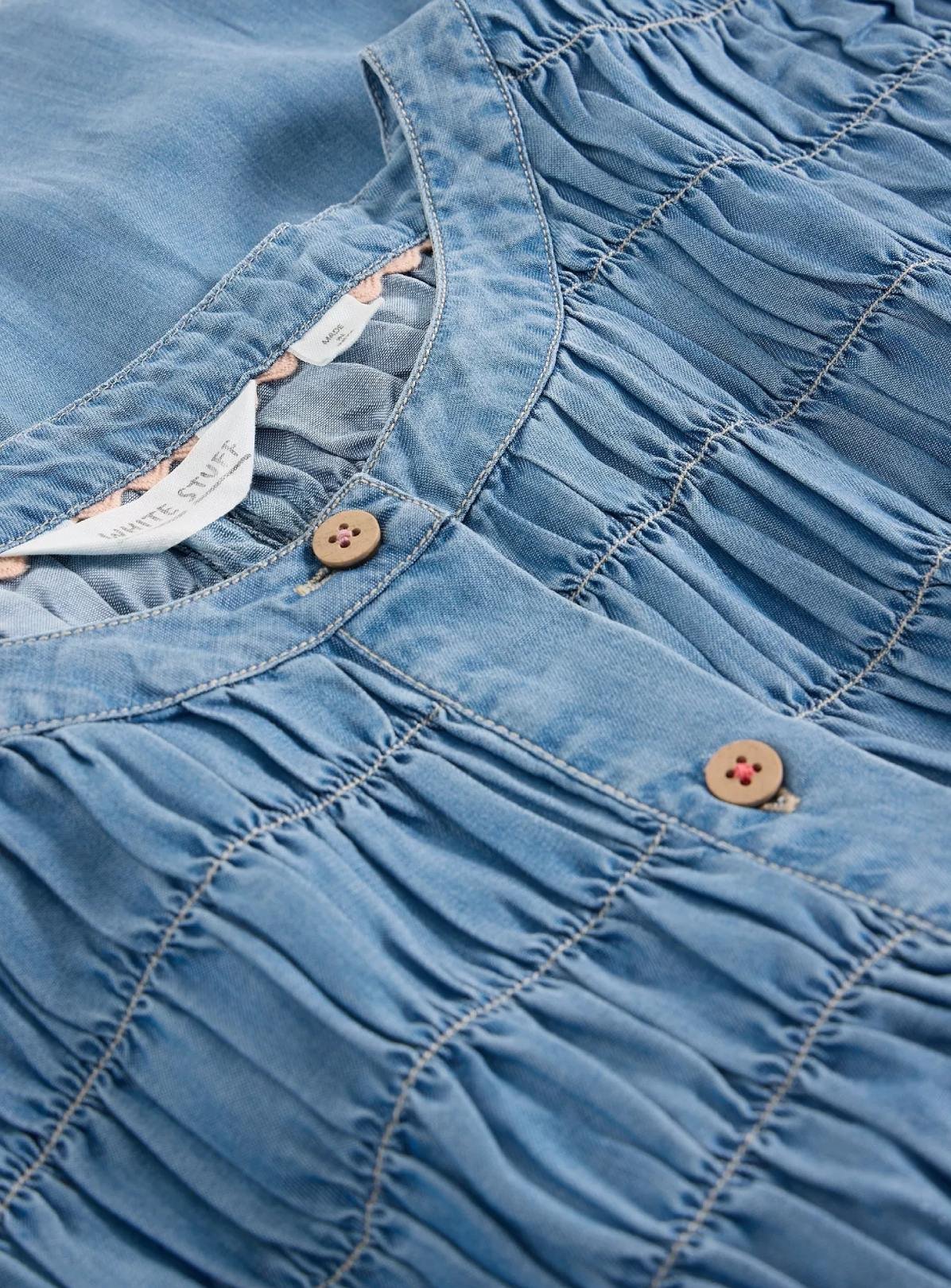 WHITE STUFF Tammie Chambray Shirt 8 - Image 3 thumbnail