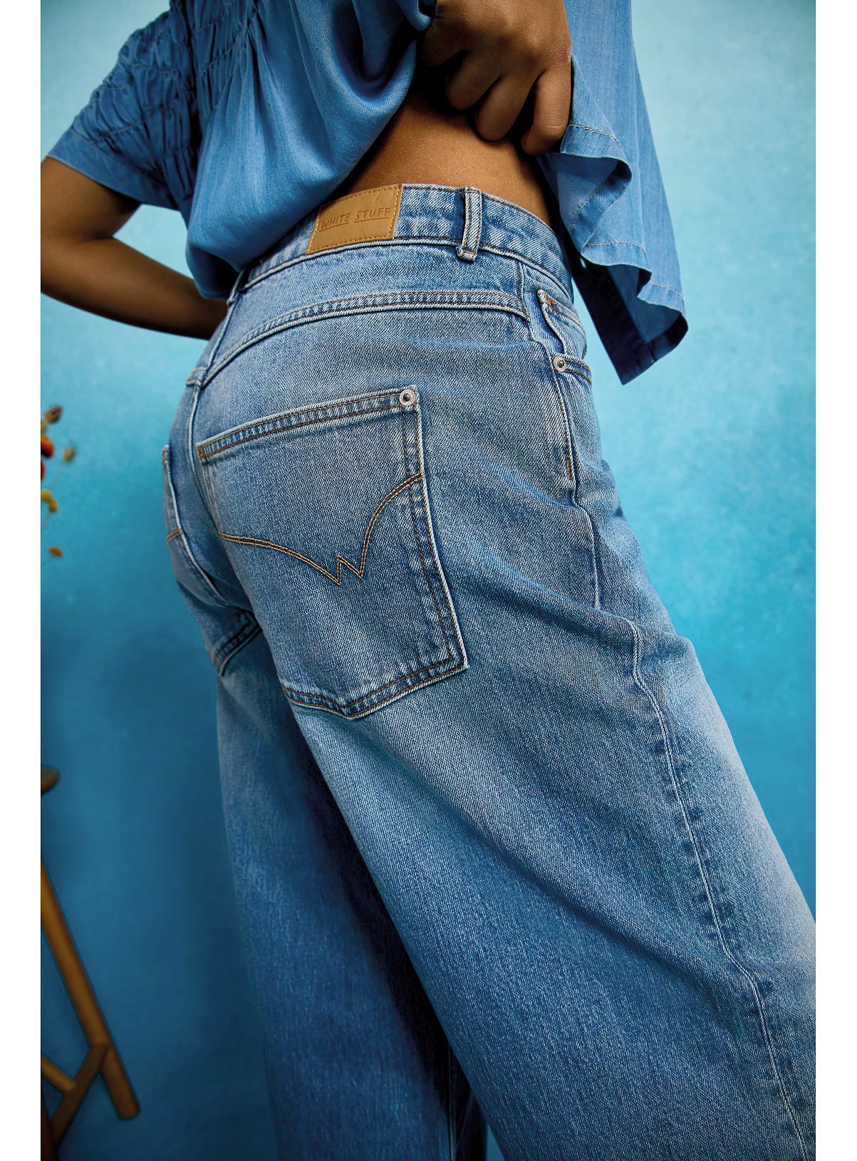 WHITE STUFF Tammie Chambray Shirt 8 - Image 5 thumbnail