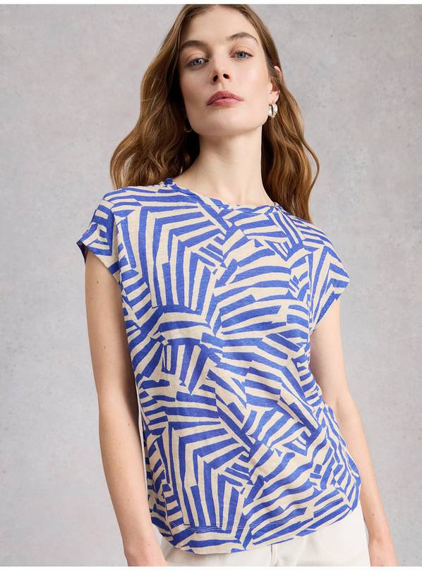 WHITE STUFF Rowan Linen T Shirt 12