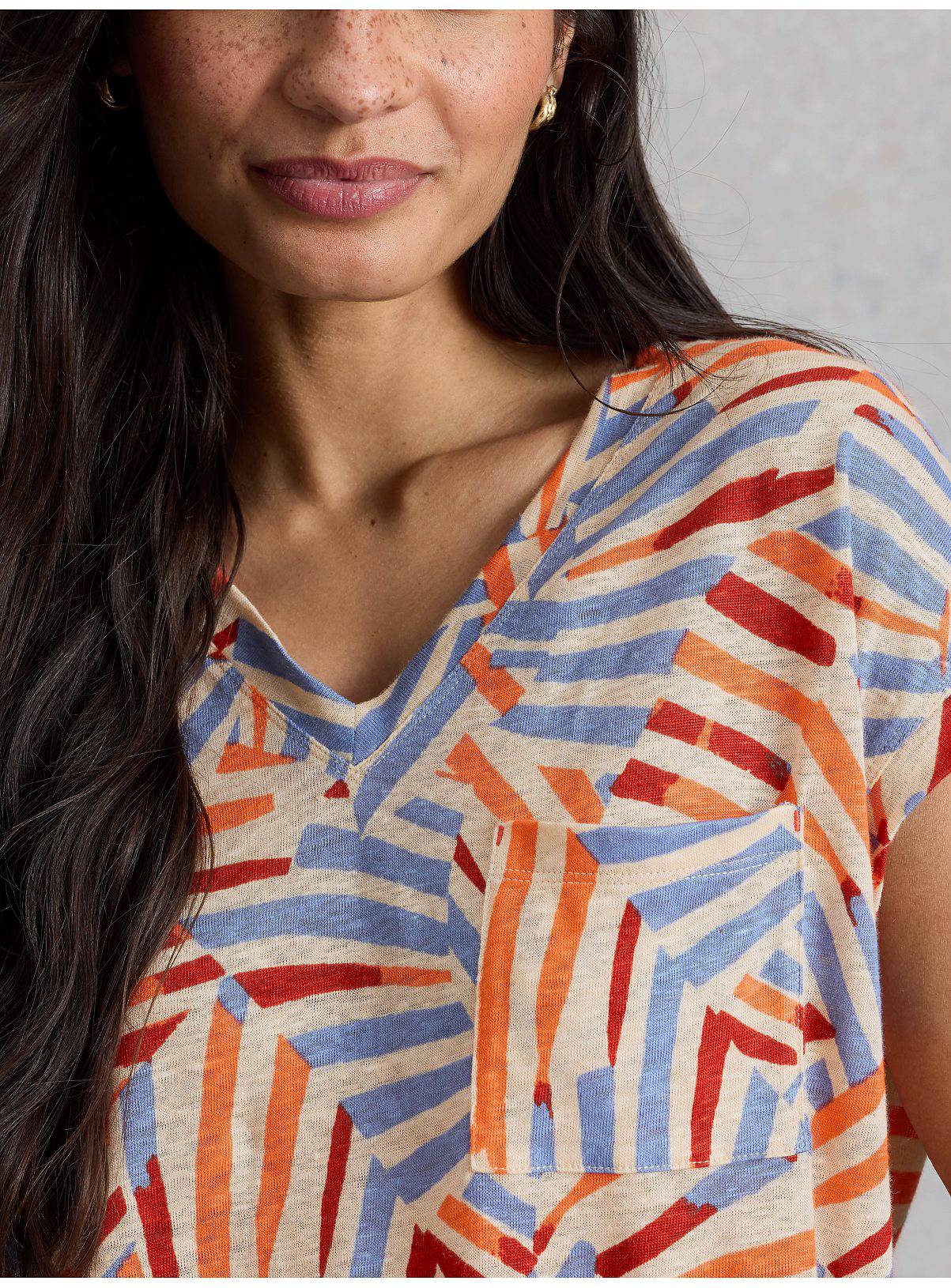 WHITE STUFF Iris Linen T Shirt 10 - Image 3