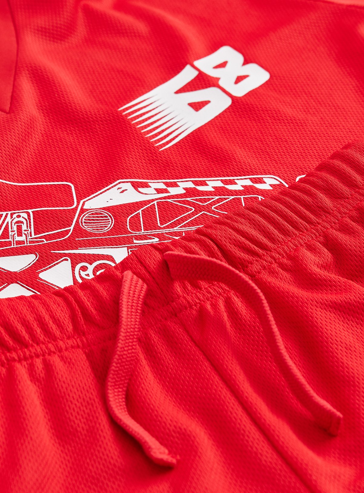 Red Hot Wheels Print T-Shirt & Shorts Set 2 years - Image 2 thumbnail