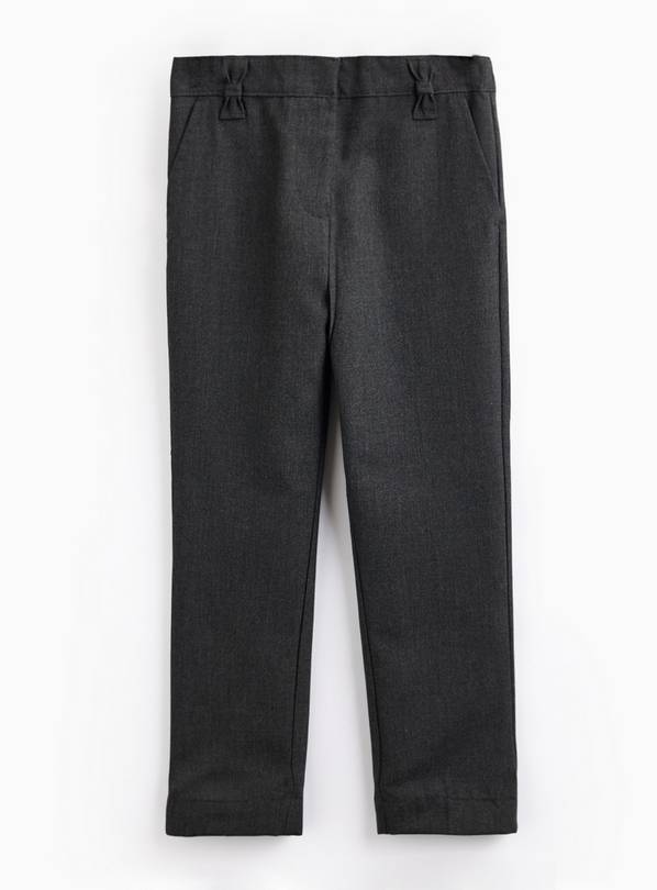 5 Pack Grey Woven Trousers with Reinforced Knees & Extendable Hem 3 years