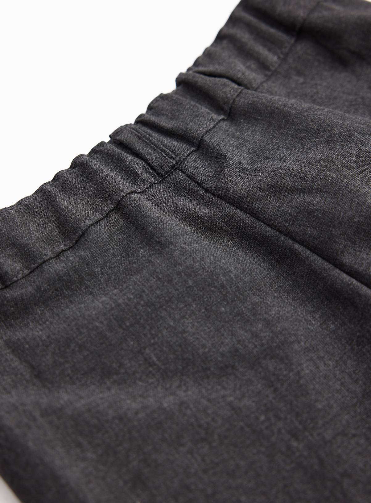 Grey Woven Reinforced Knee Extendable Hem Trousers 5 Pack 11 years - Image 4